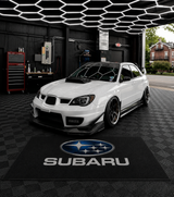 Subaru Luxury Logo Rug and Display Mat Garage, Home, Office, Showroom Floor Decor, 60x87 in / 150x220 cm