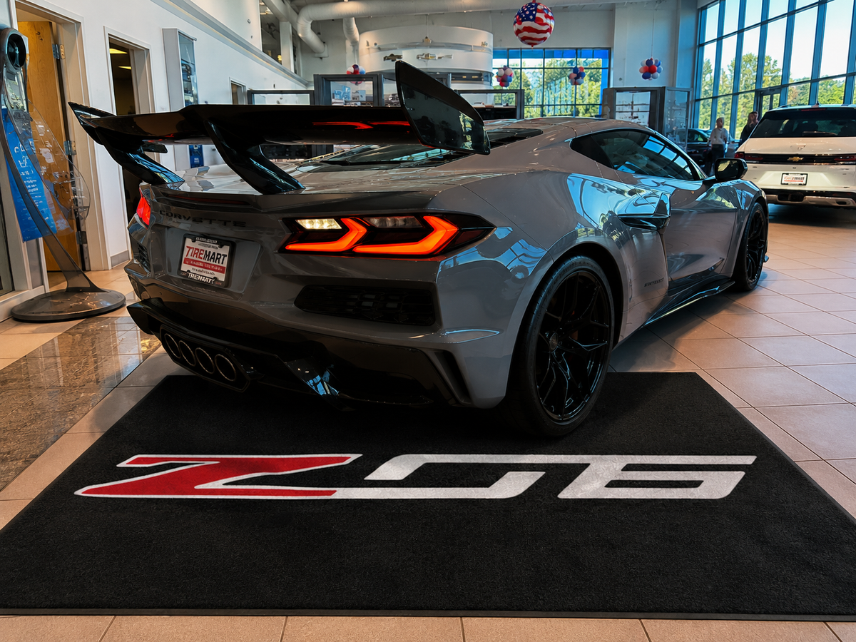 Corvette Z06 Text Rug