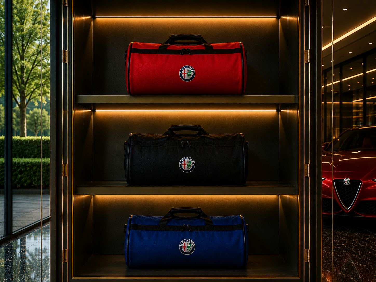 Luxury Alfa Romeo Duffle Bag Trunk Bag 30x50 cm