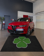 Alfa Romeo Clover Premium Luxury Logo Rug and Display Mat Garage, Home, Office, Showroom Floor Decor, 60x87 in / 150x220 cm