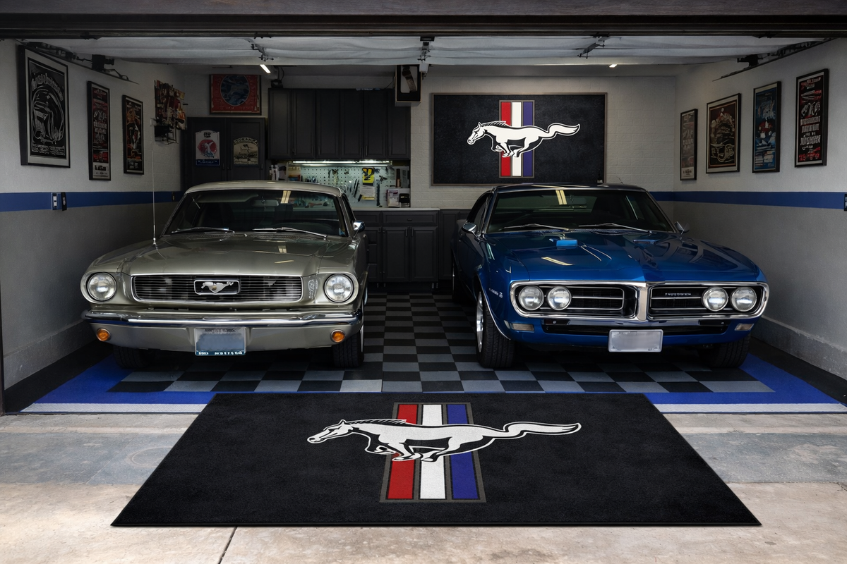 Mustang Shelby Colorized Rug