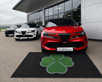 Alfa Romeo Clover Premium Luxury Logo Rug and Display Mat Garage, Home, Office, Showroom Floor Decor, 60x87 in / 150x220 cm