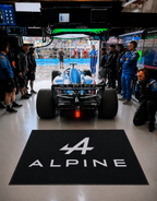 Alpine Premium Luxury Logo Rug and Display Mat Garage, Home, Office, Showroom Floor Decor, 60x87 in / 150x220 cm
