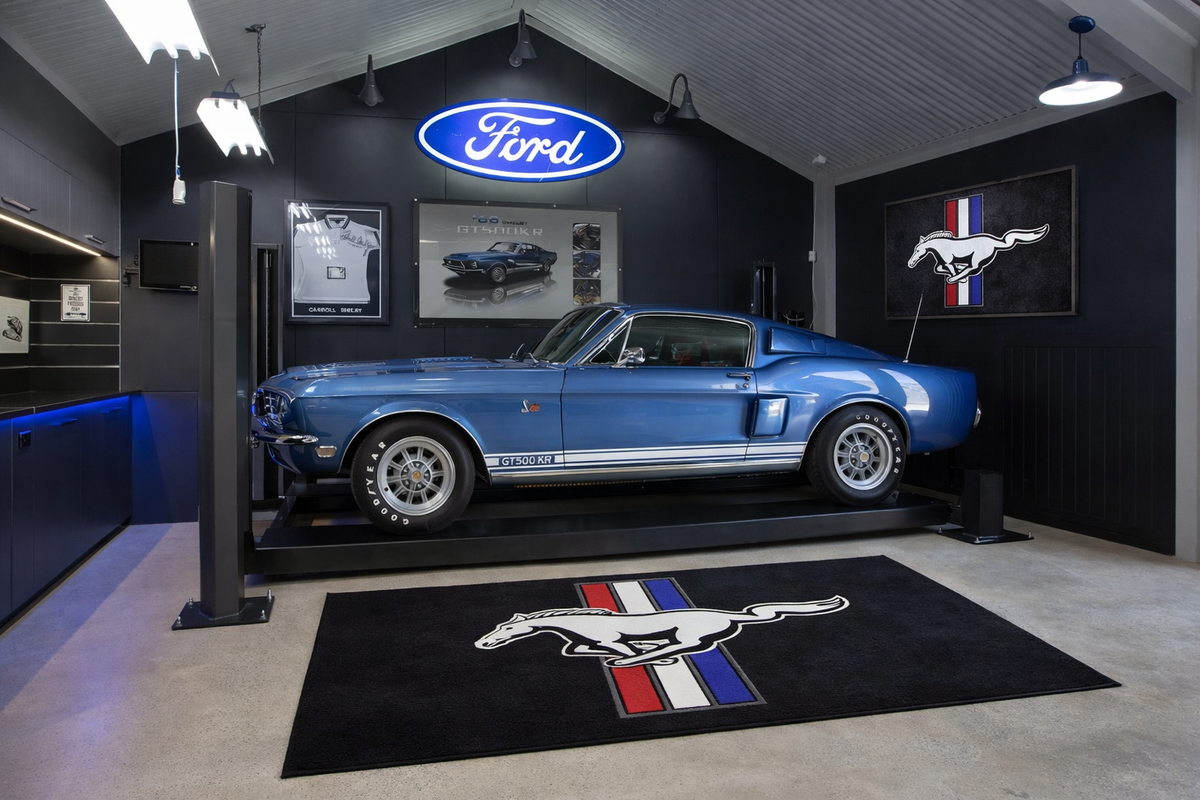 Mustang Shelby Colorized Rug