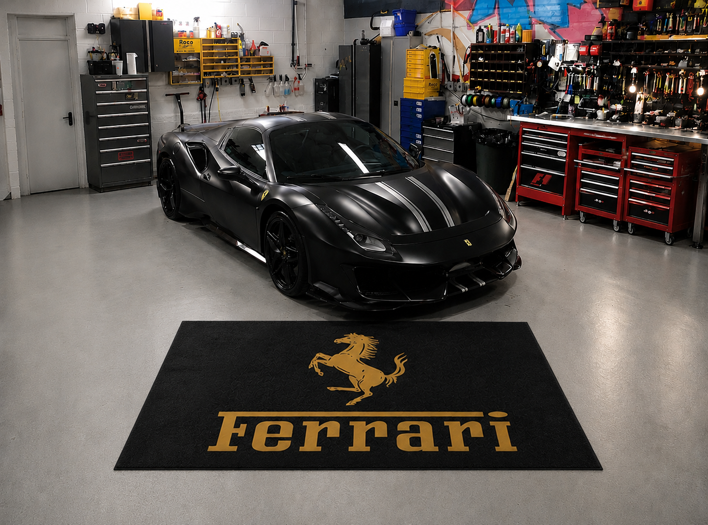 Ferrari Gold Rug