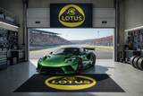 Lotus Luxury Logo Rug and Display Mat Garage, Home, Office, Showroom Floor Decor, 60x87 in / 150x220 cm