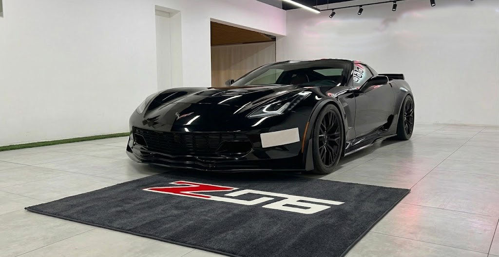 Corvette Z06 Text Rug
