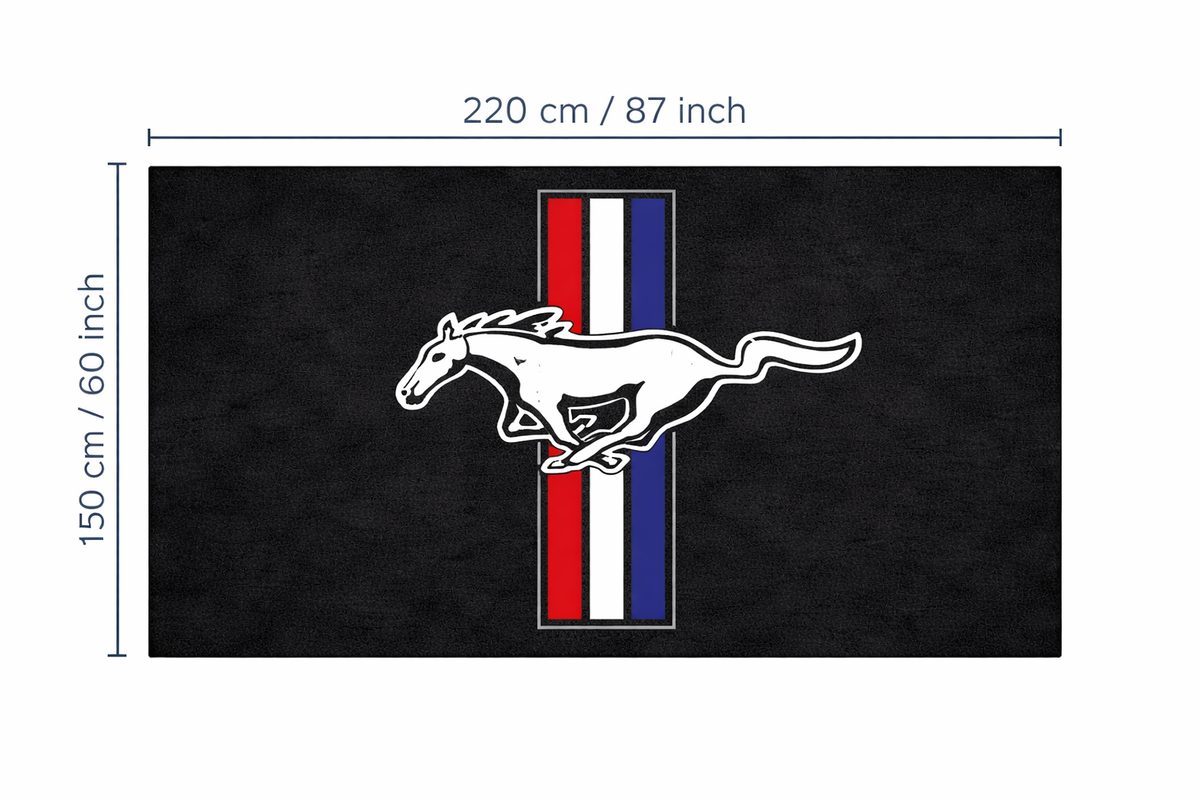 Mustang Shelby Colorized Rug
