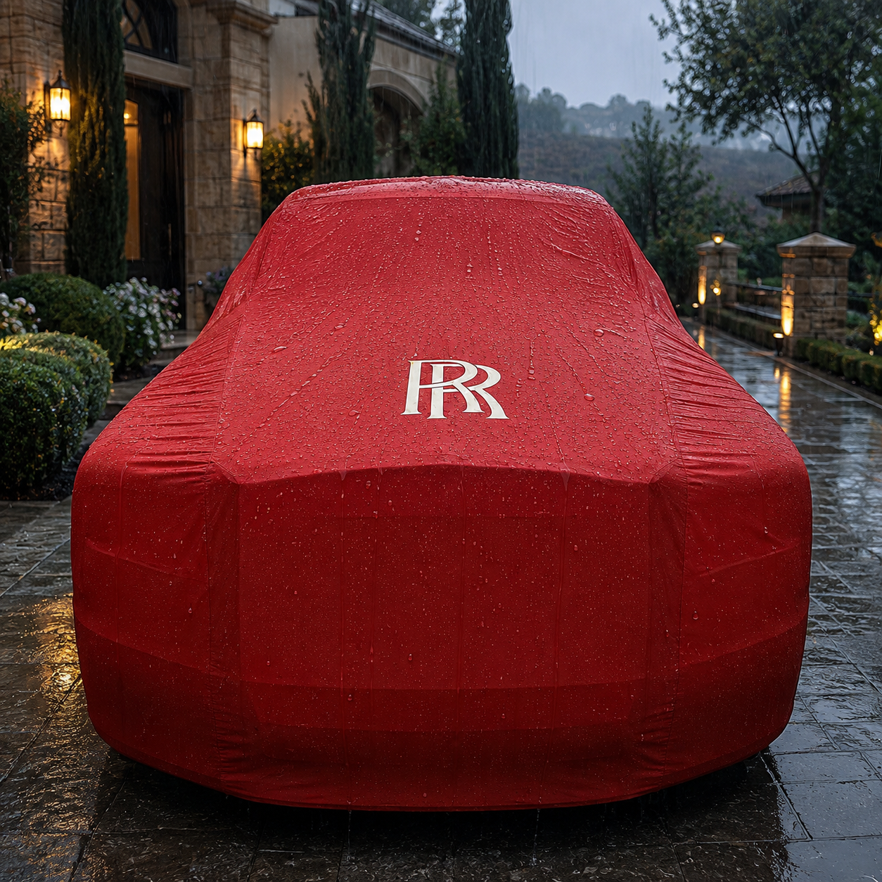 Rolls-Royce Waterproof Outdoor Car Cover - Red