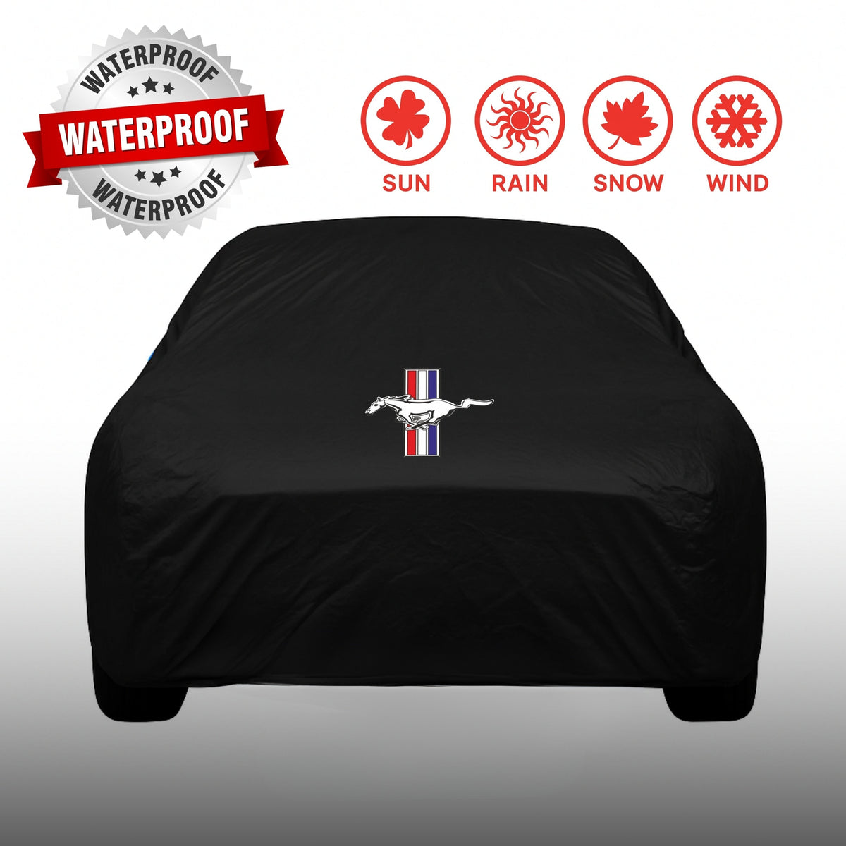 Mustang Premium Car Cover - Waterproof Outdoor