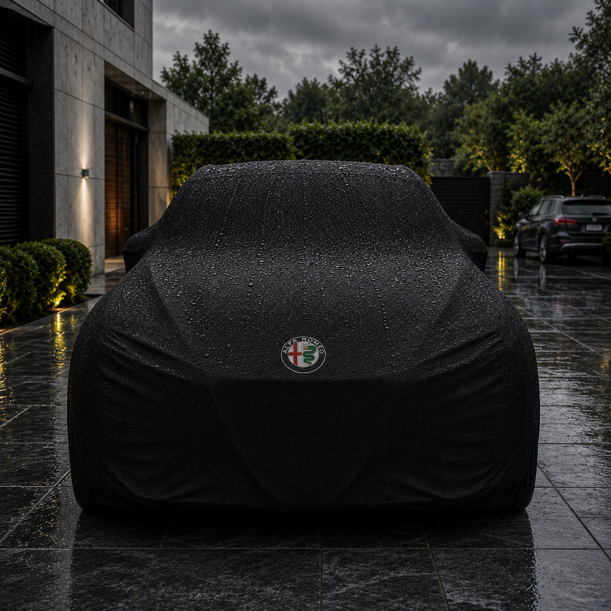 Alfa Romeo Premium Car Cover Waterproof Outdoor - Black