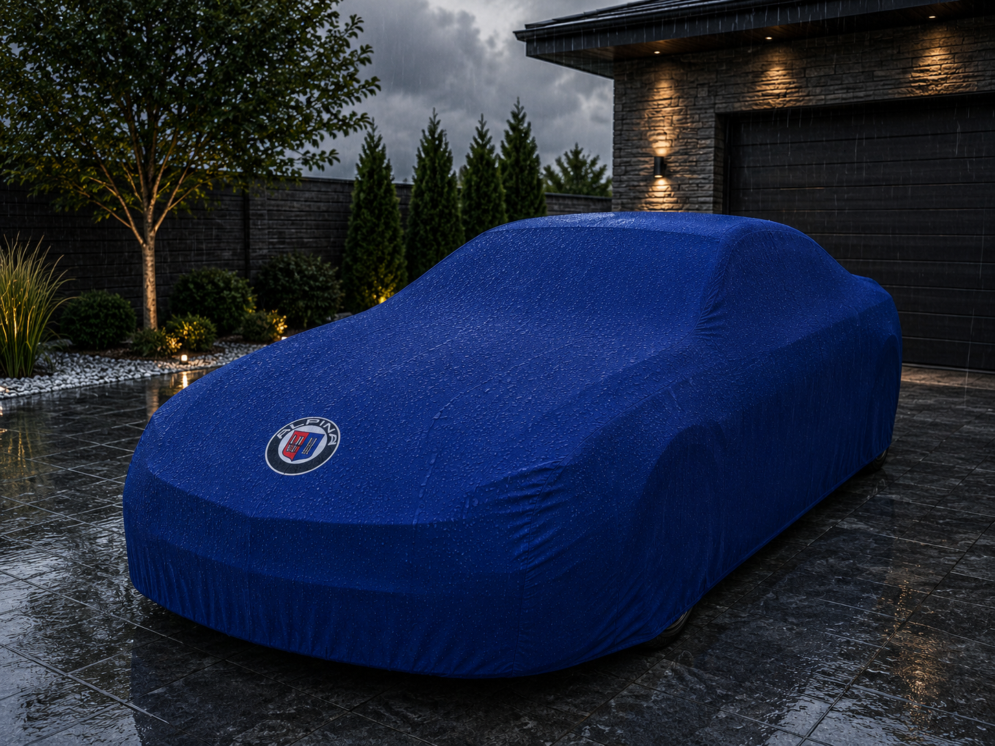 Alpina Waterproof Outdoor Car Cover - Blue