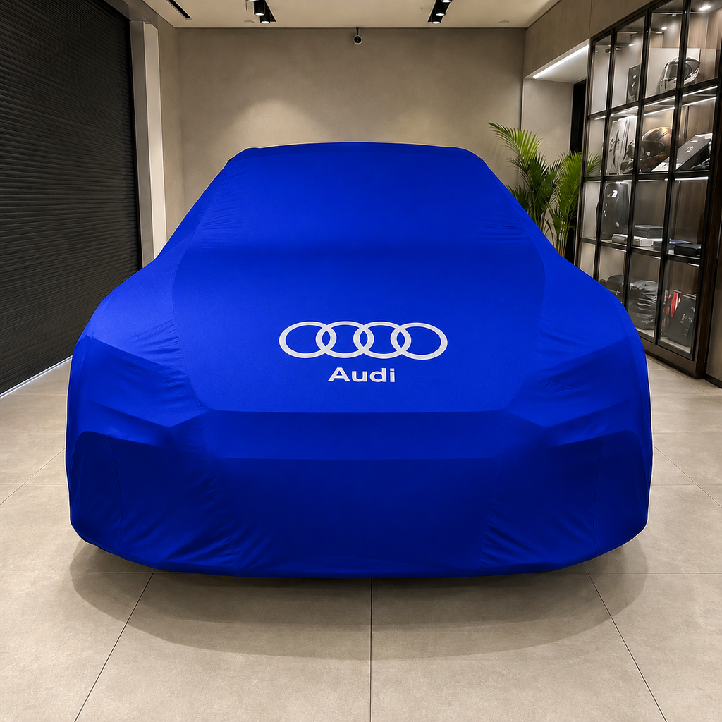 Audi car cover blue