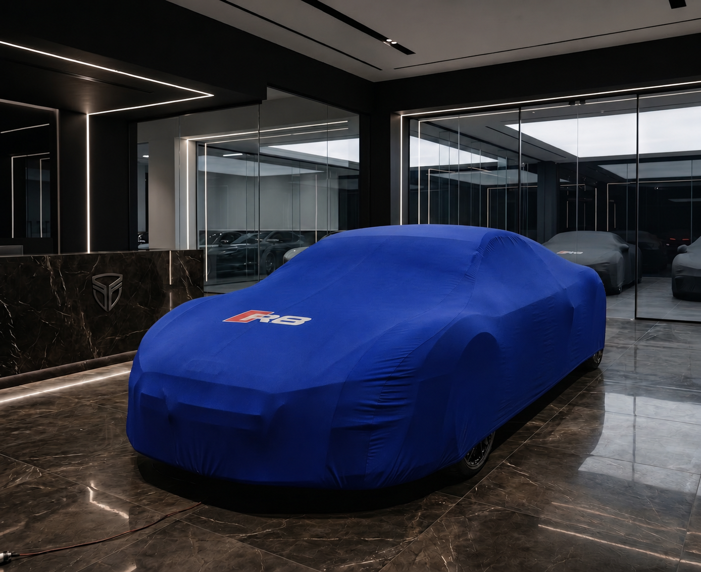 Audi R8 real car photo - blue