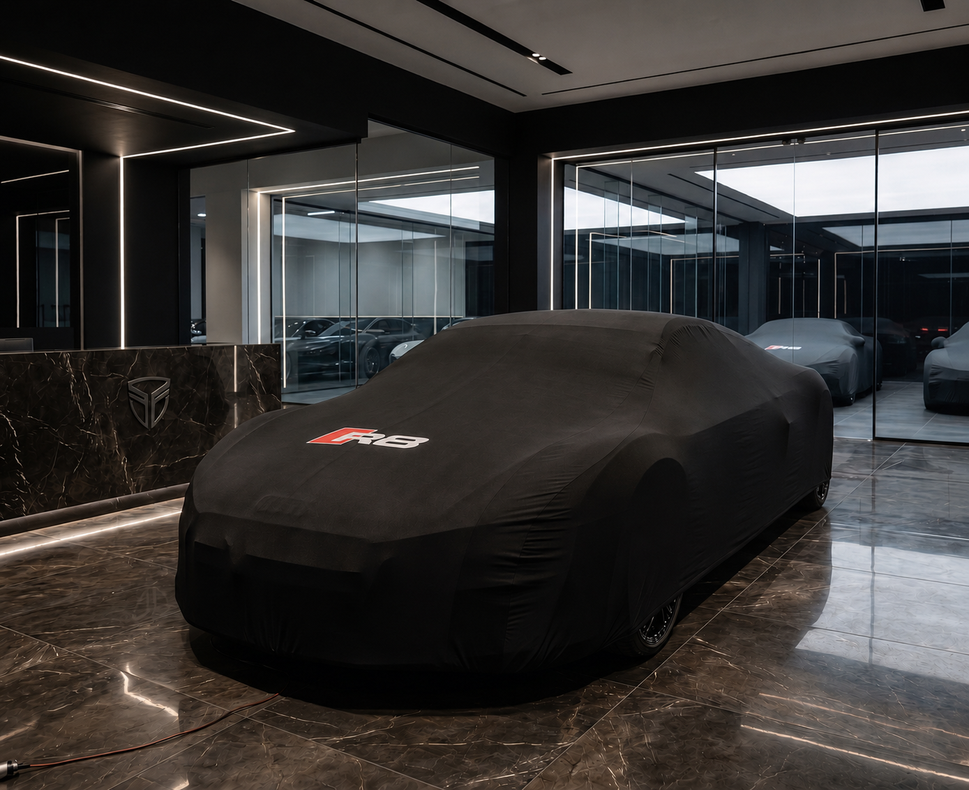 Audi R8 real car photo - black