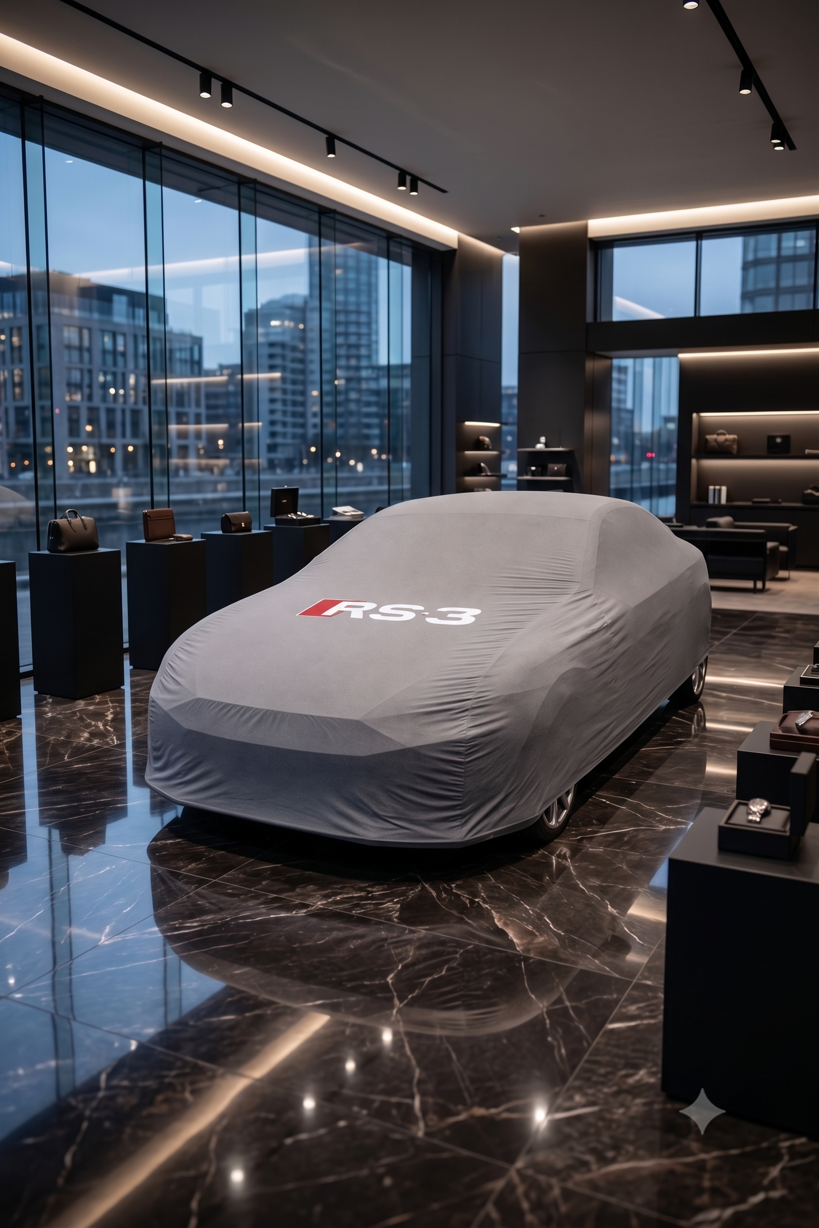 Audi RS3 premium car cover, gray