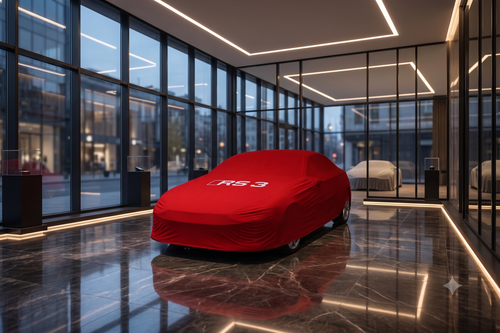 Audi RS3 premium car cover, red