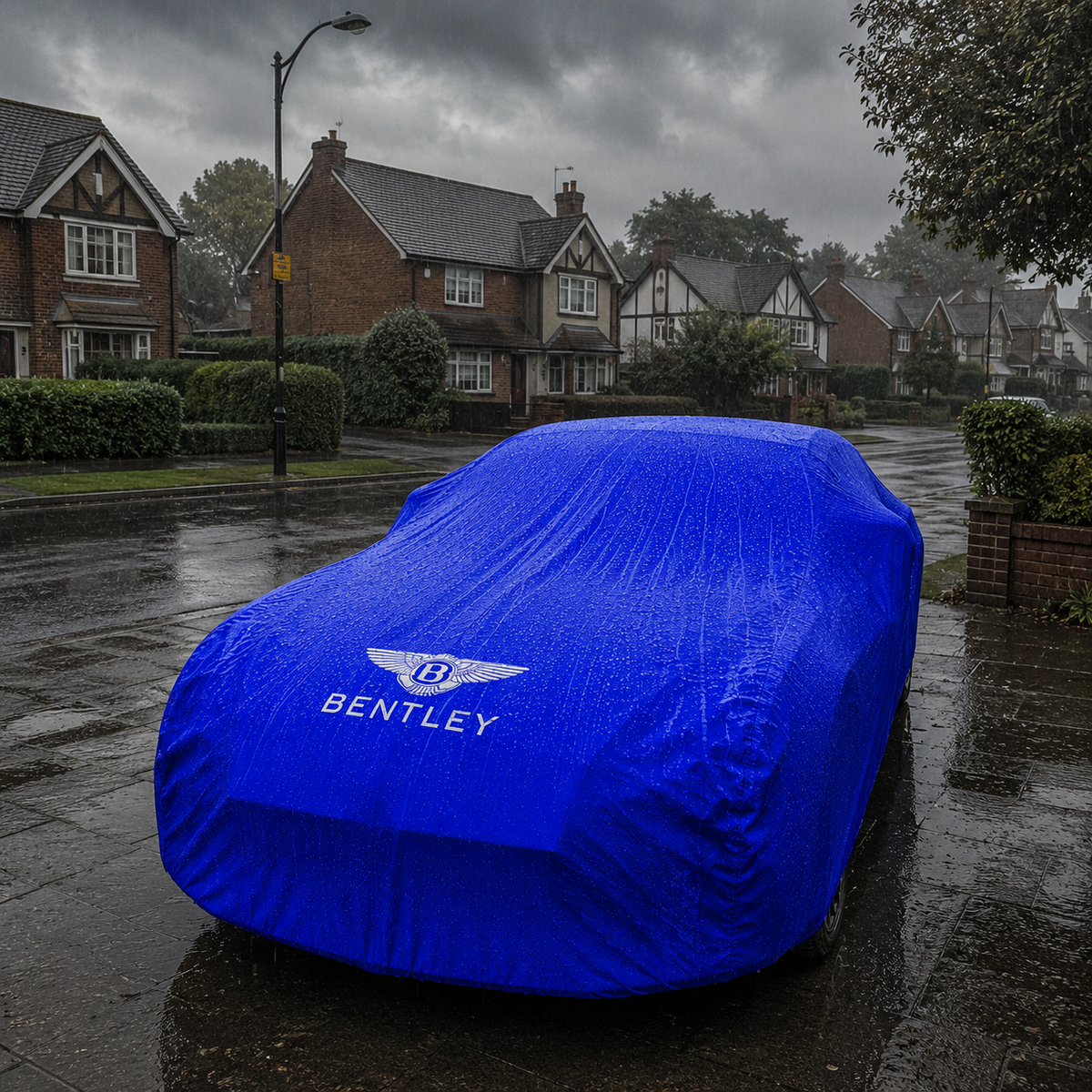 Bentley Waterproof Outdoor Car Cover - Blue