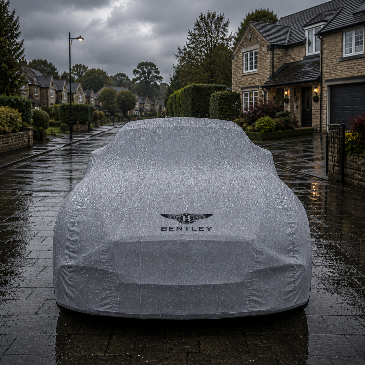 Bentley Waterproof Outdoor Car Cover - Gray