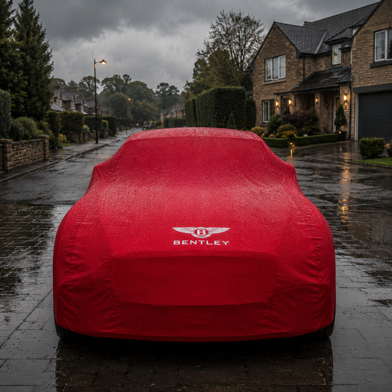 Bentley Waterproof Outdoor Car Cover - Red