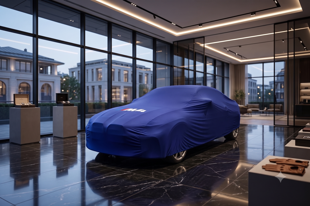 BMW premium car cover, blue