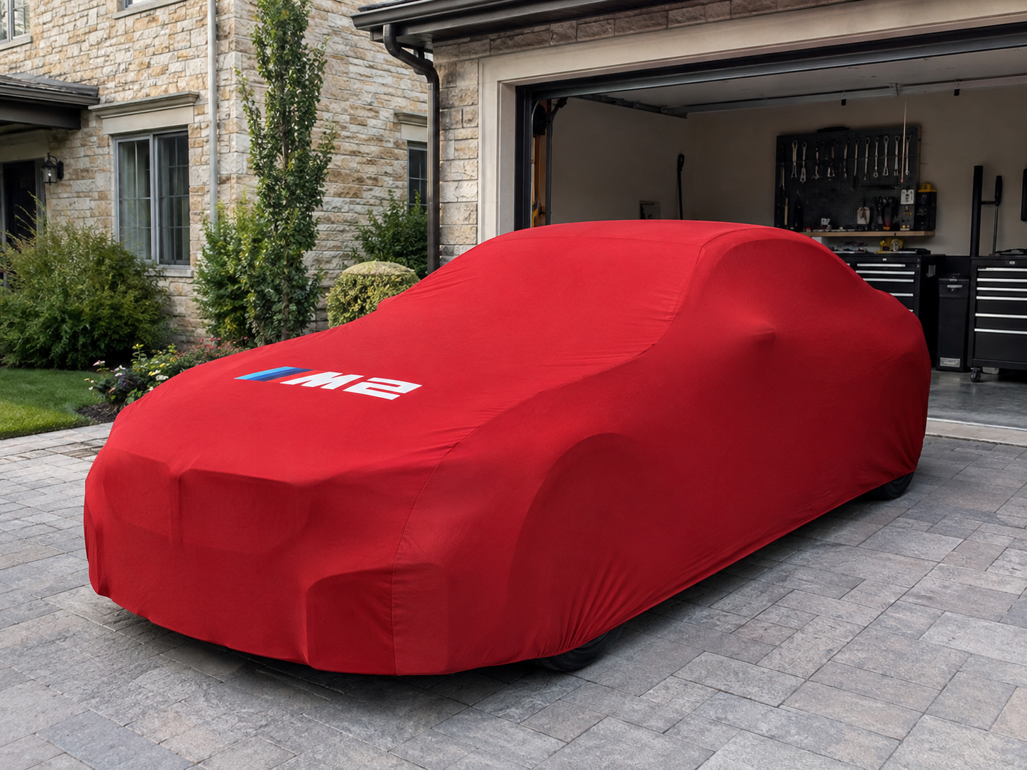 BMW M2 car cover - red