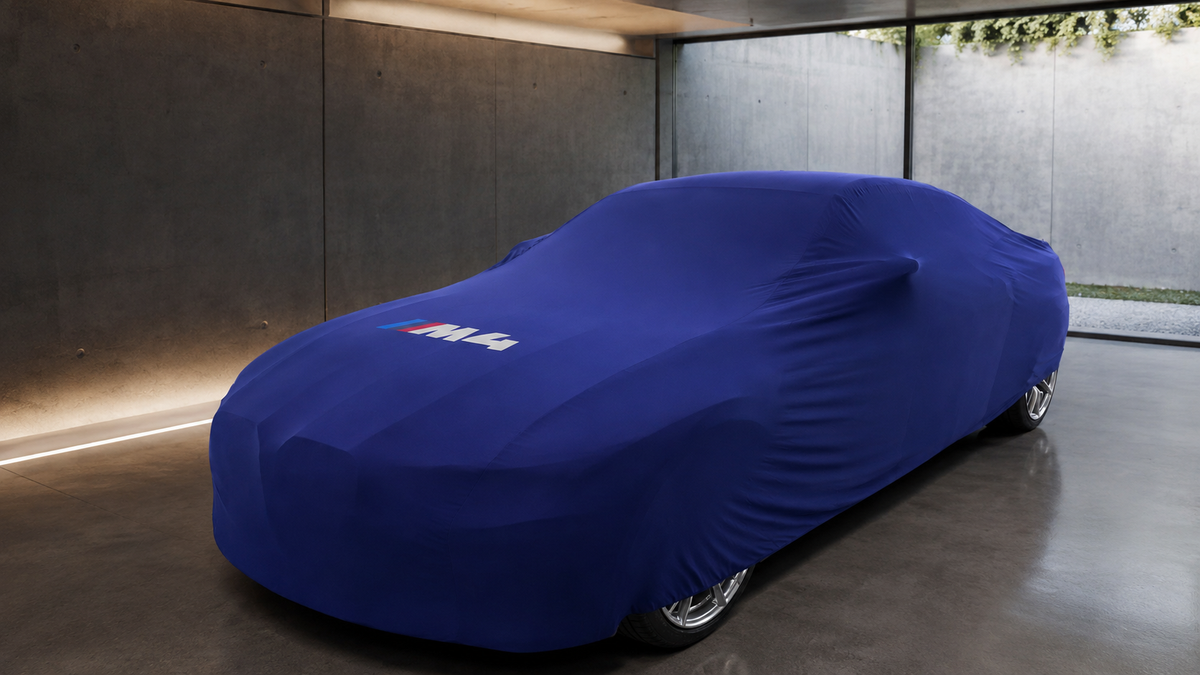 BMW M4 car cover - blue