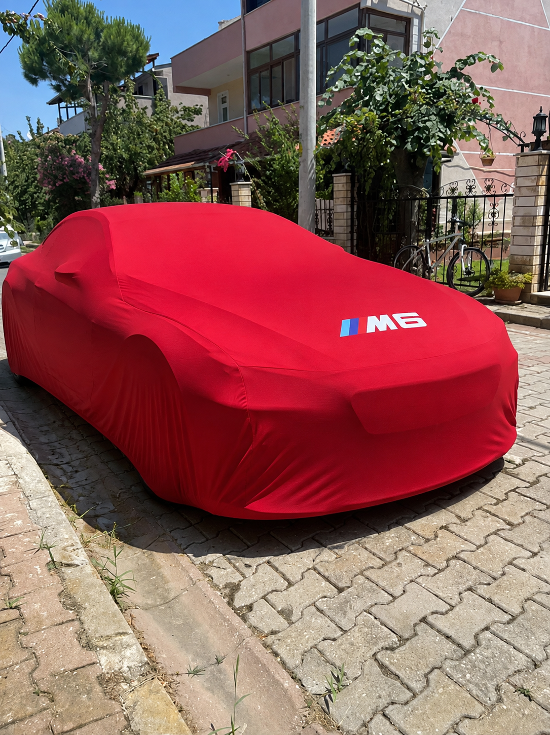 BMW M6 car cover - red