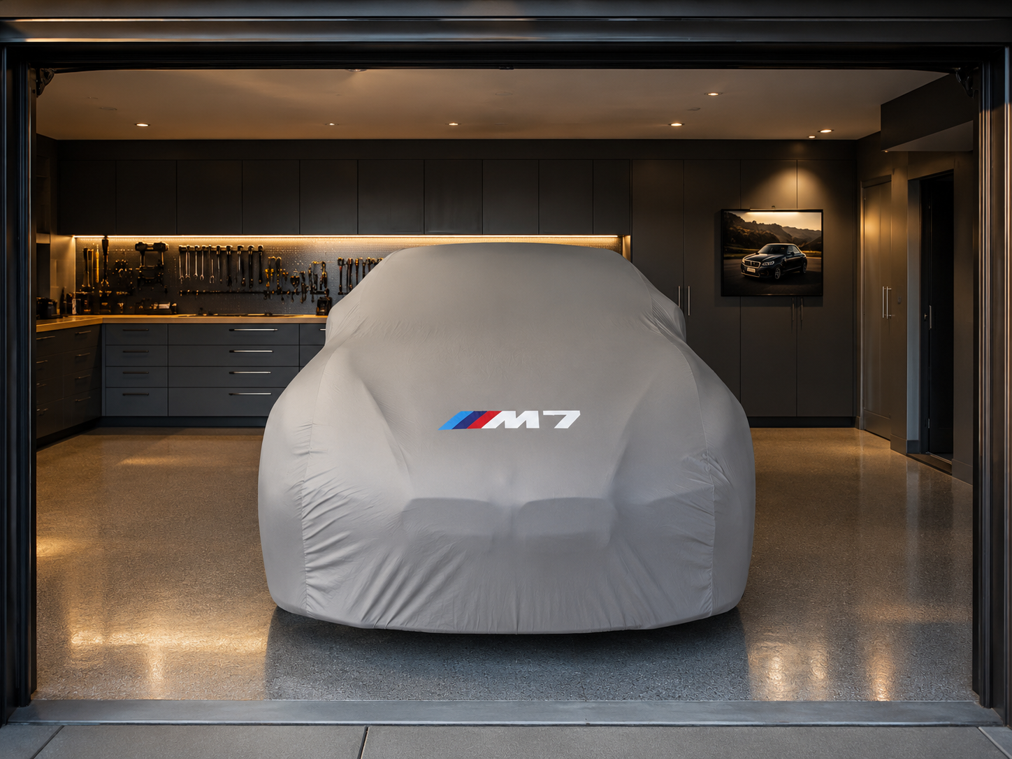 BMW M7 car cover - gray
