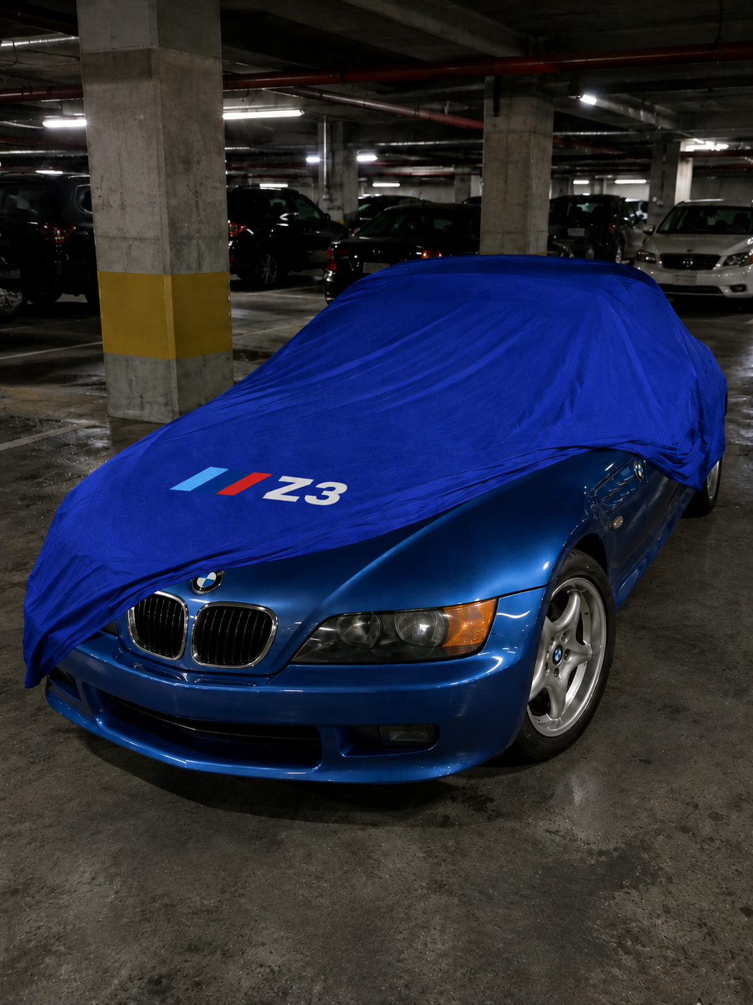 BMW Z3 car cover - blue