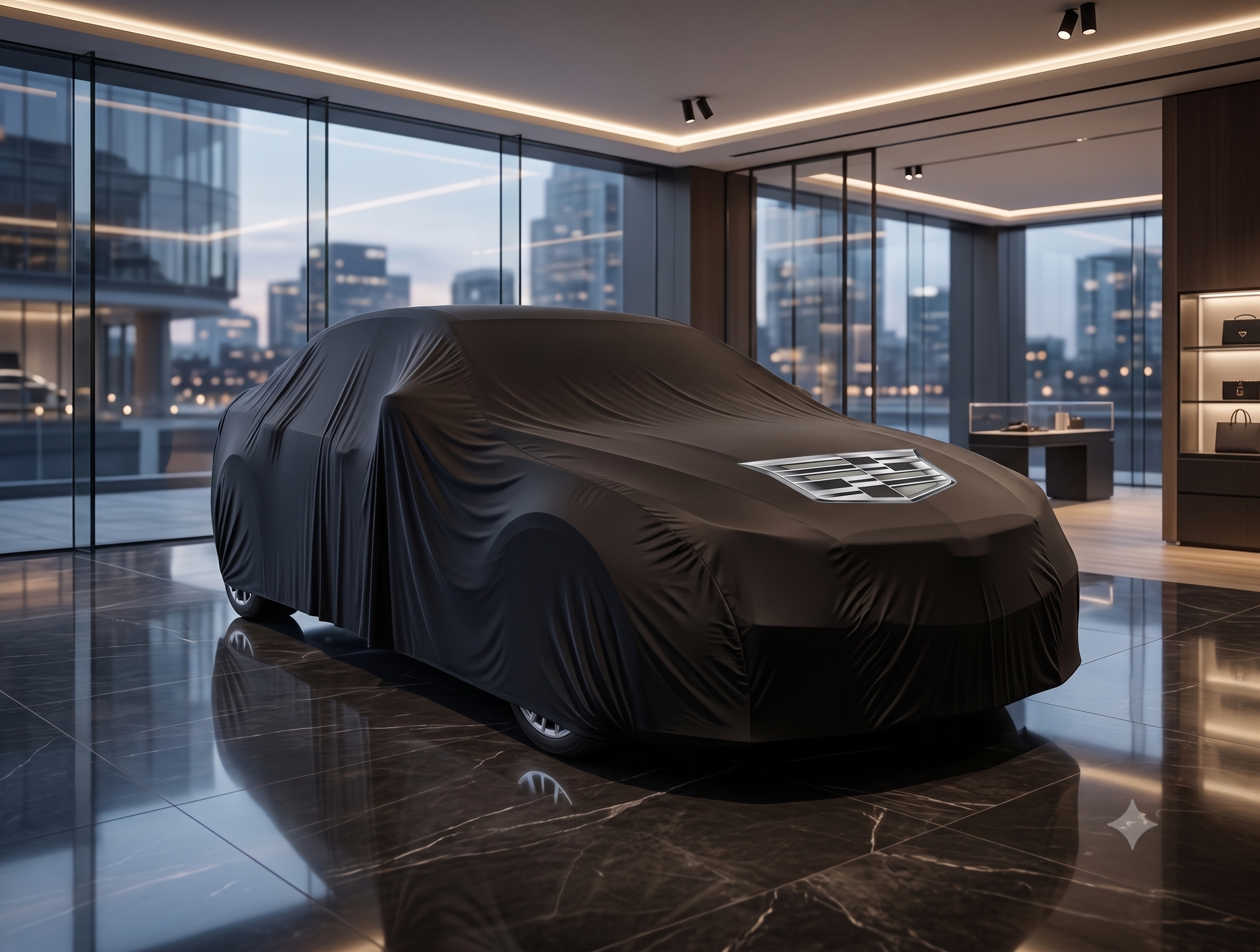 Cadillac premium car cover, black