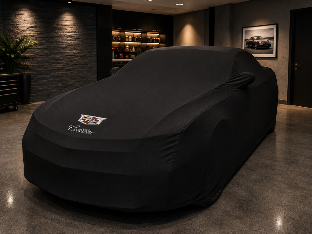 Cadillac indoor car cover - black