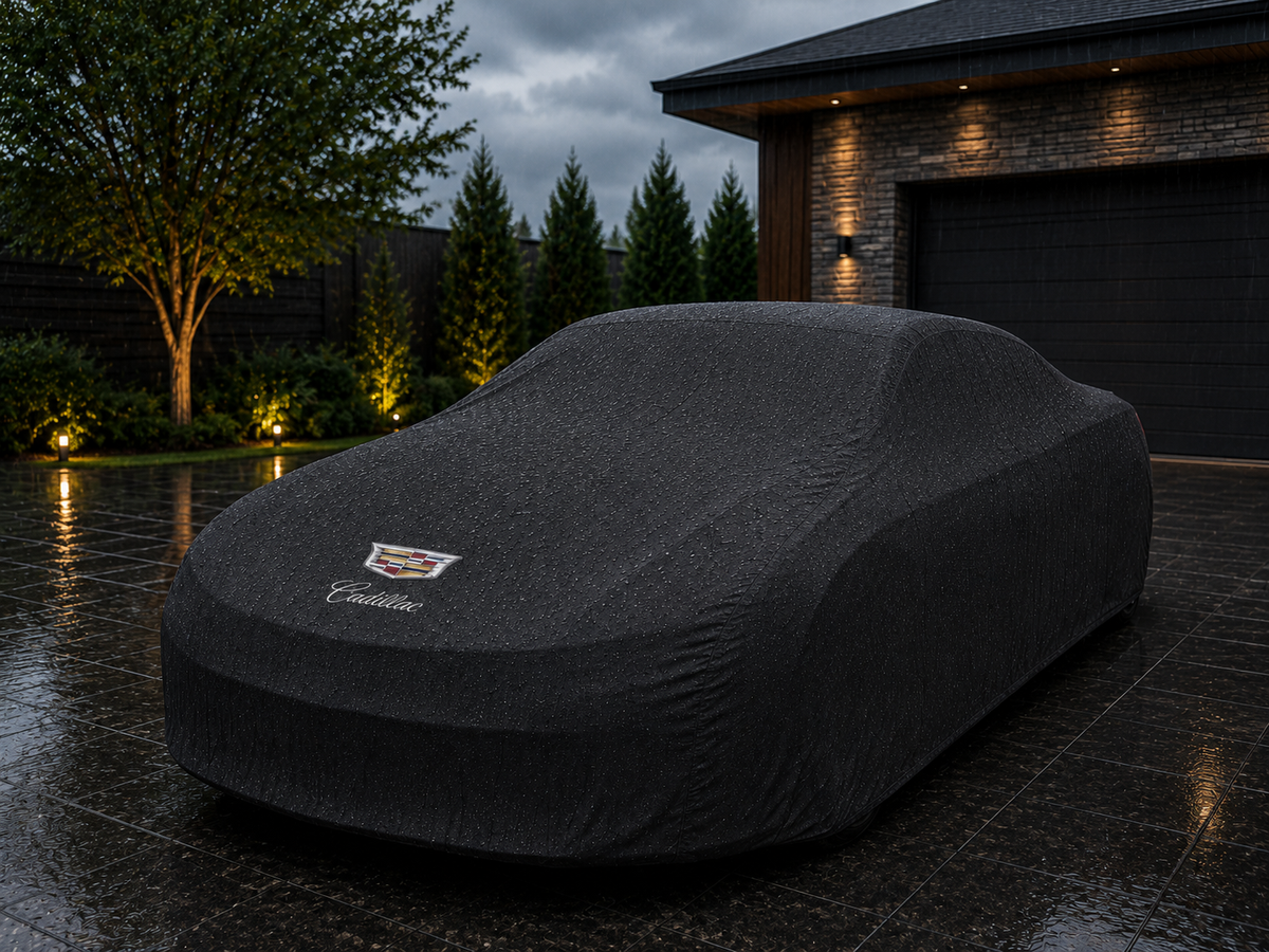 Cadillac Waterproof Outdoor Car Cover - Black