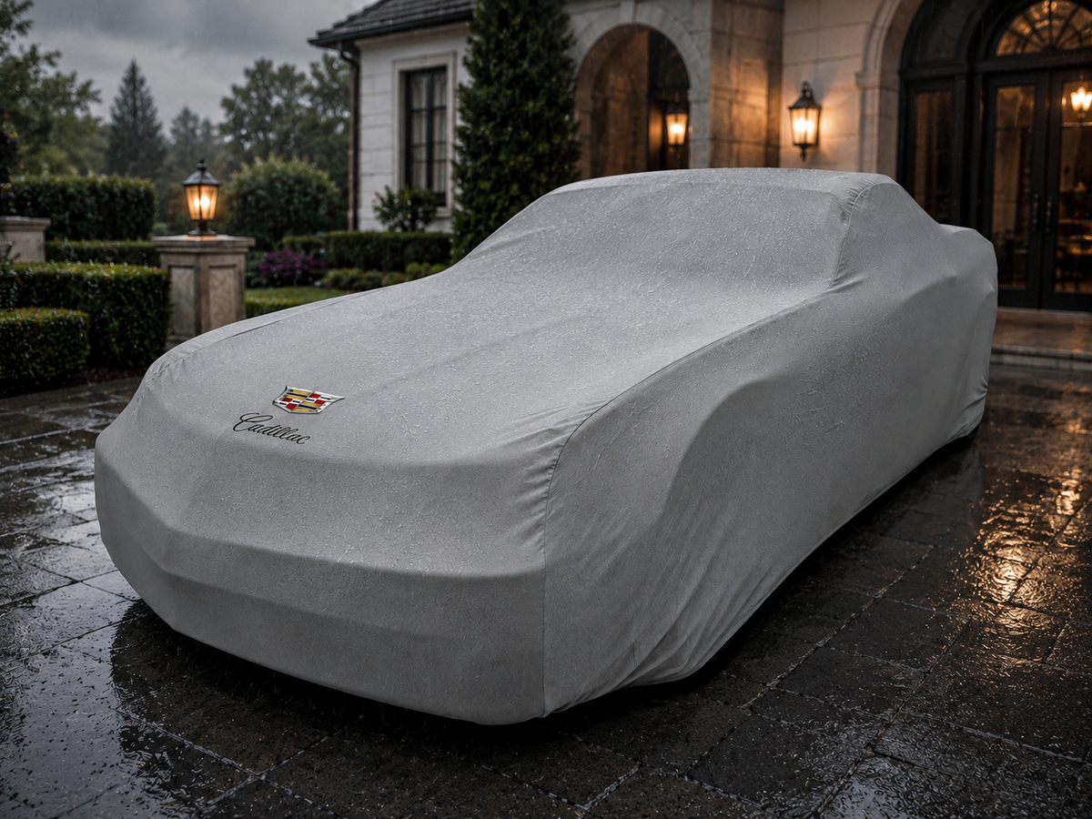 Cadillac Waterproof Outdoor Car Cover - Gray
