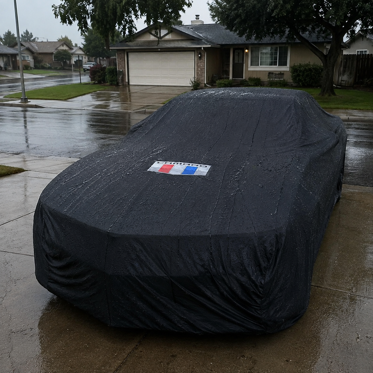 Camaro Waterproof Outdoor Car Cover - Black