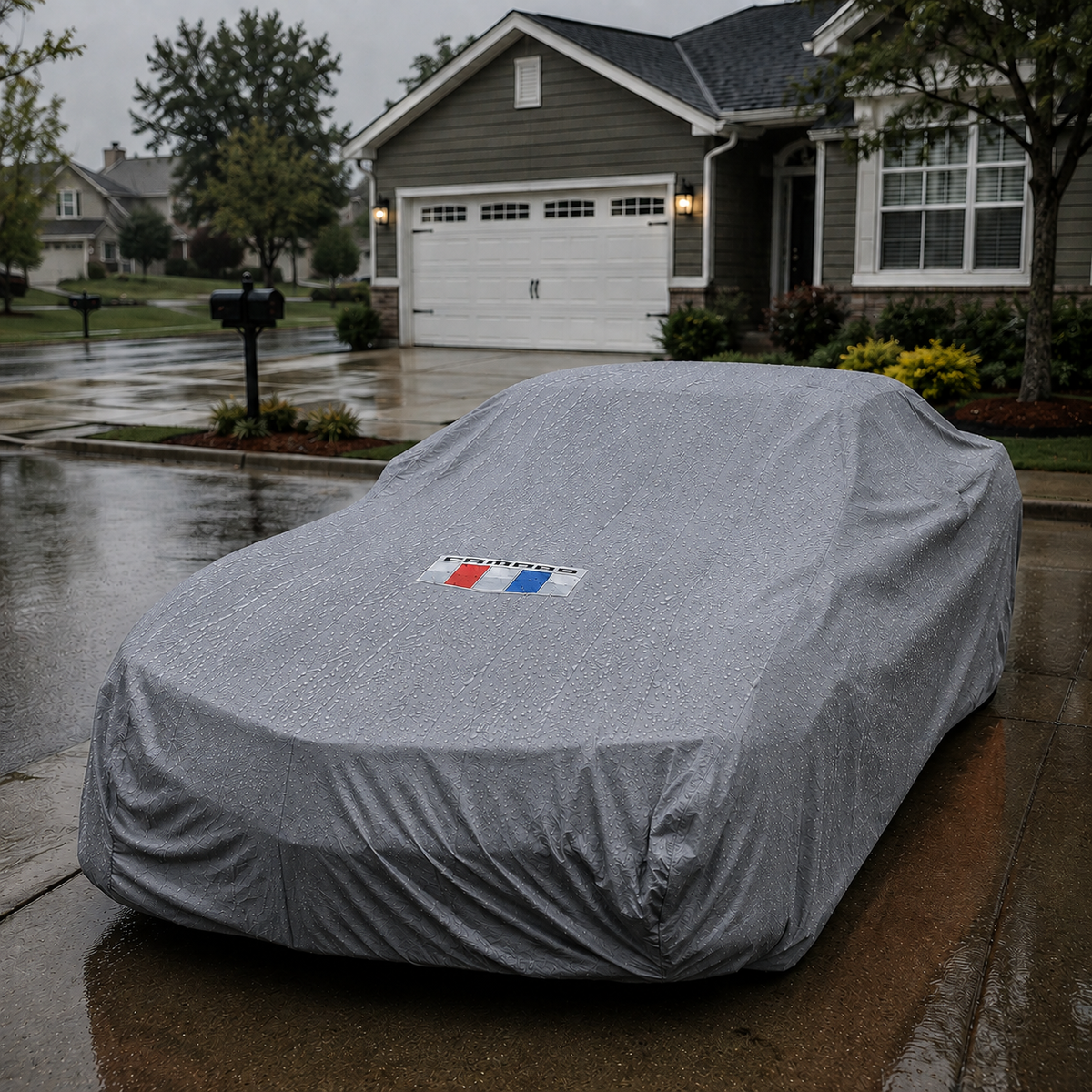 Camaro Waterproof Outdoor Car Cover - Gray