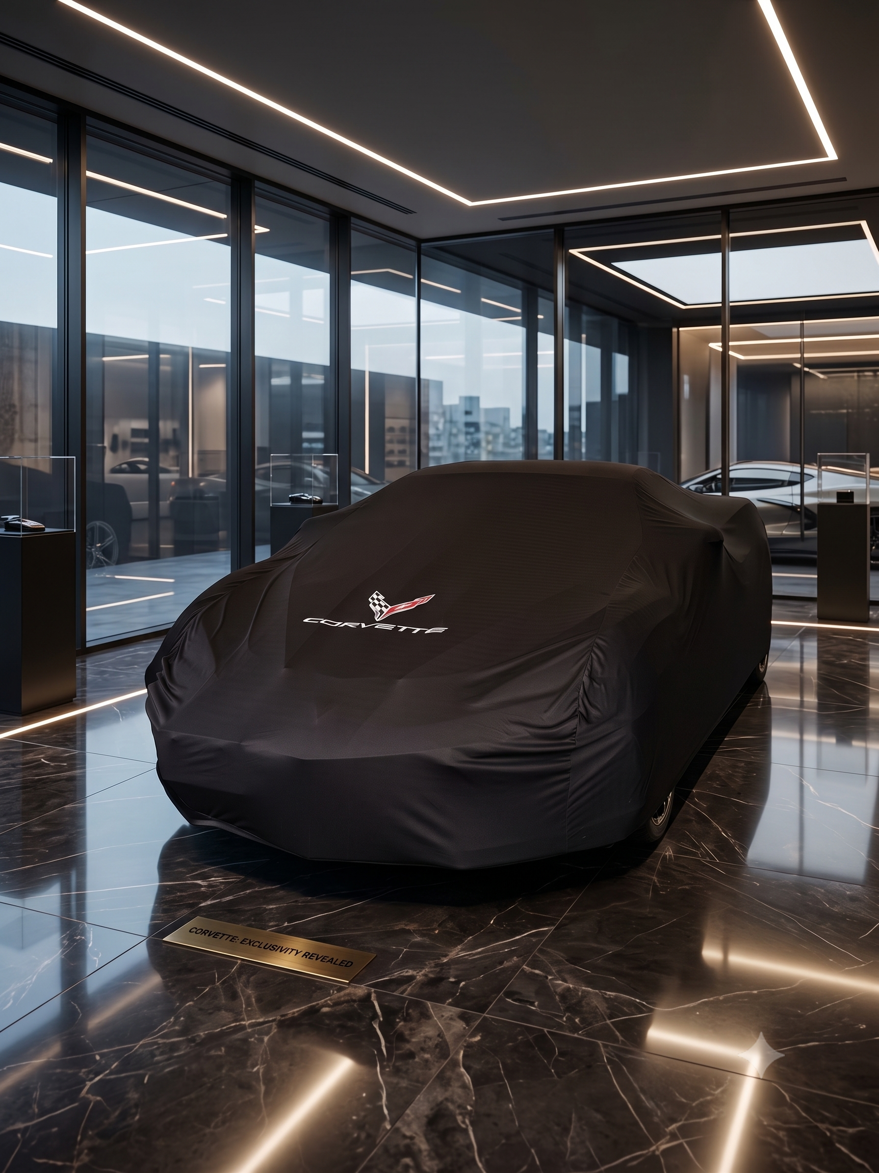 Chevrolet Corvette premium car cover, black