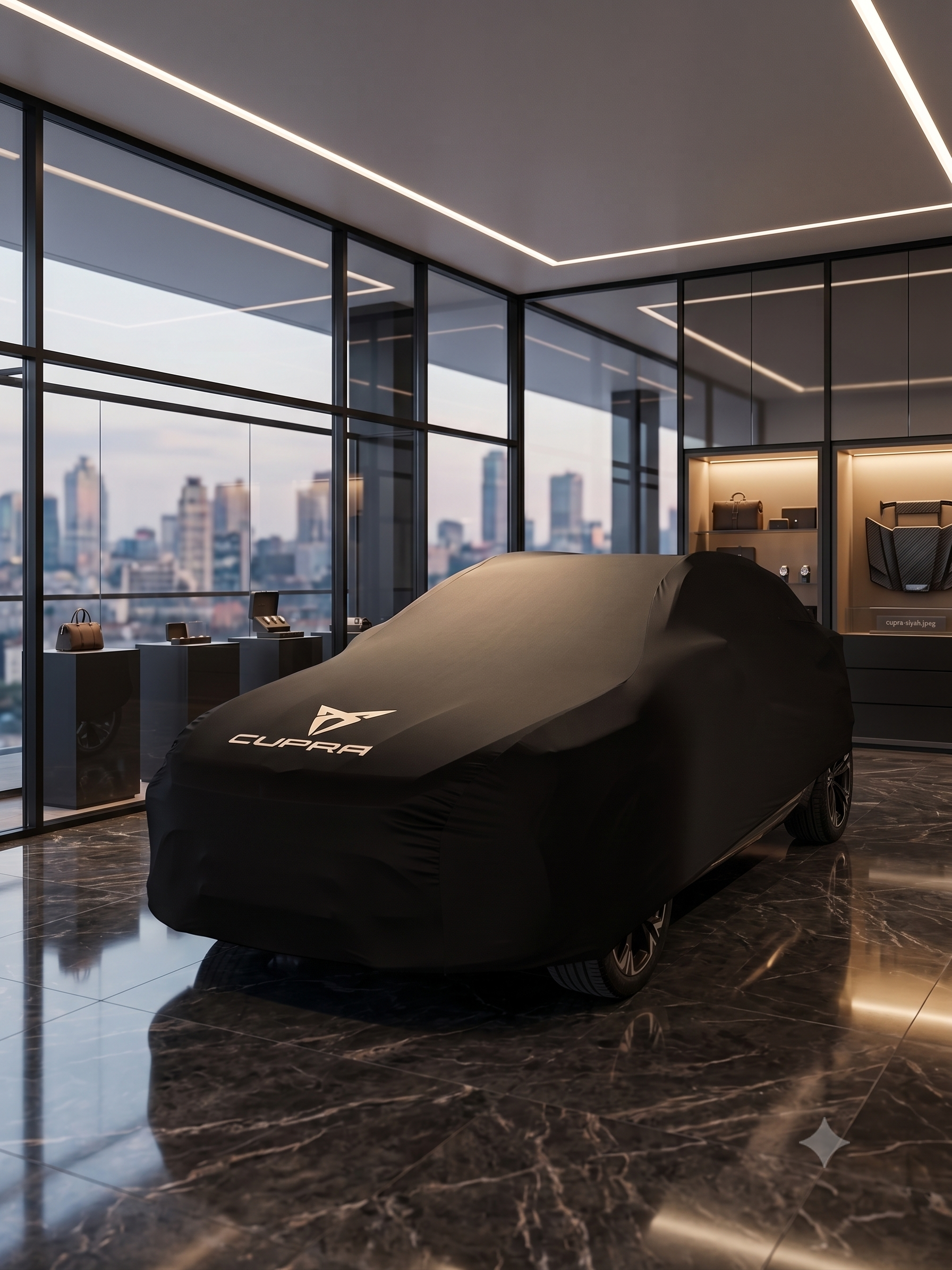 Cupra premium car cover, black