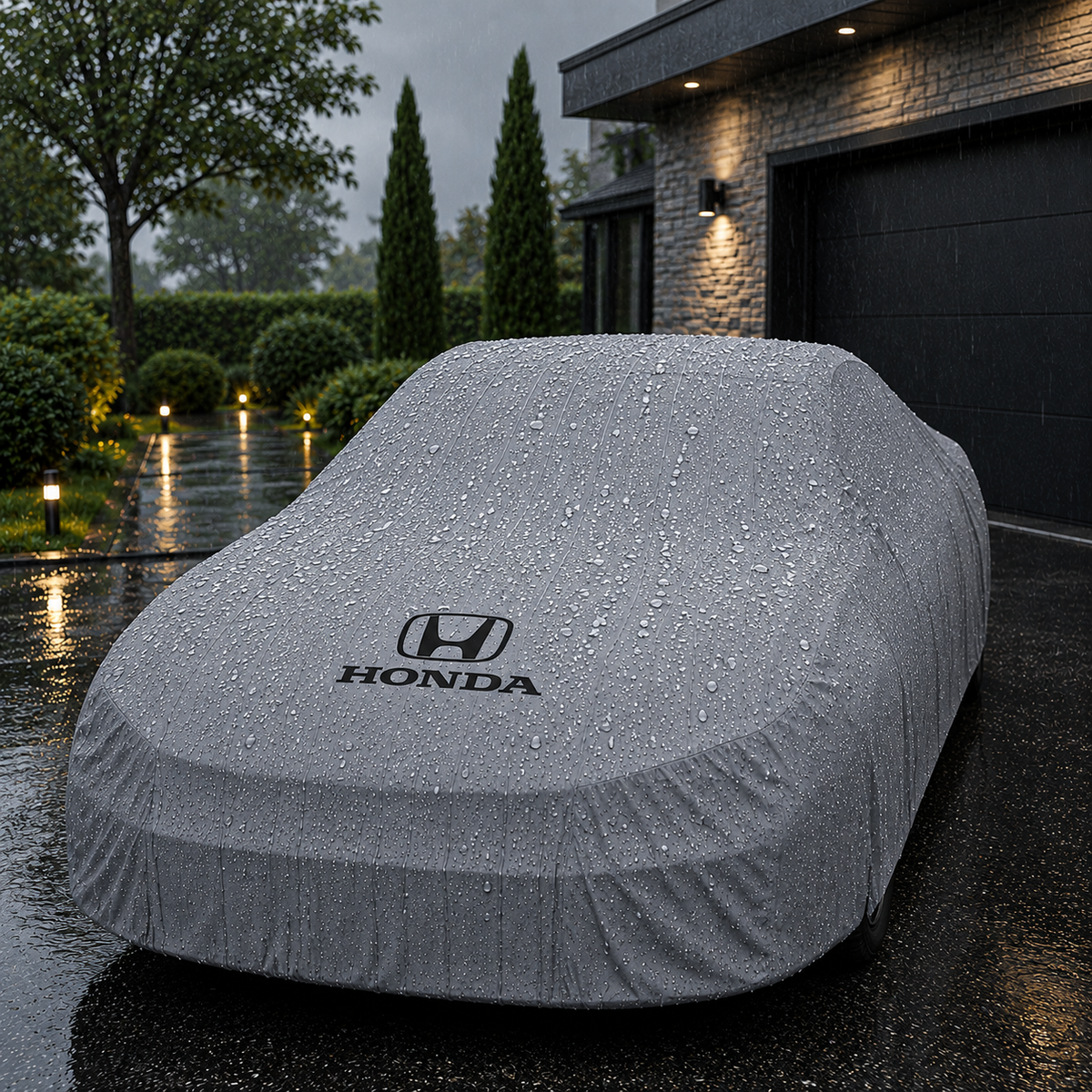 Honda Waterproof Outdoor Car Cover - Gray