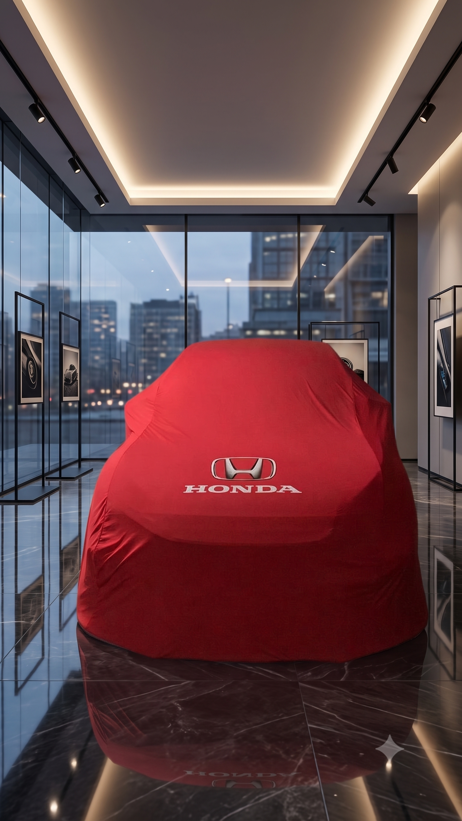 Honda premium car cover, red