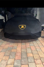 Lamborghini premium car cover - black, real product photo