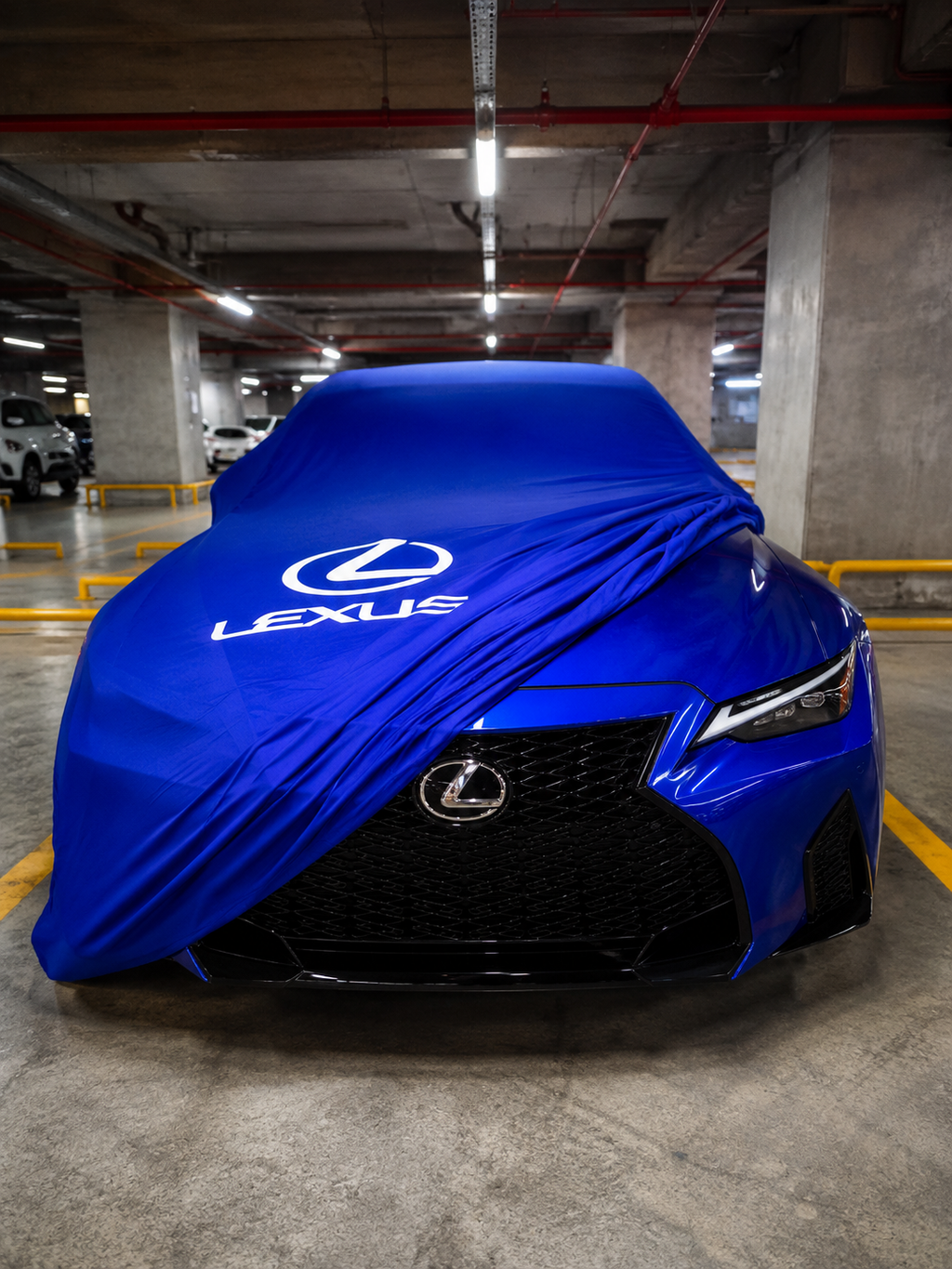 Lexus car cover blue