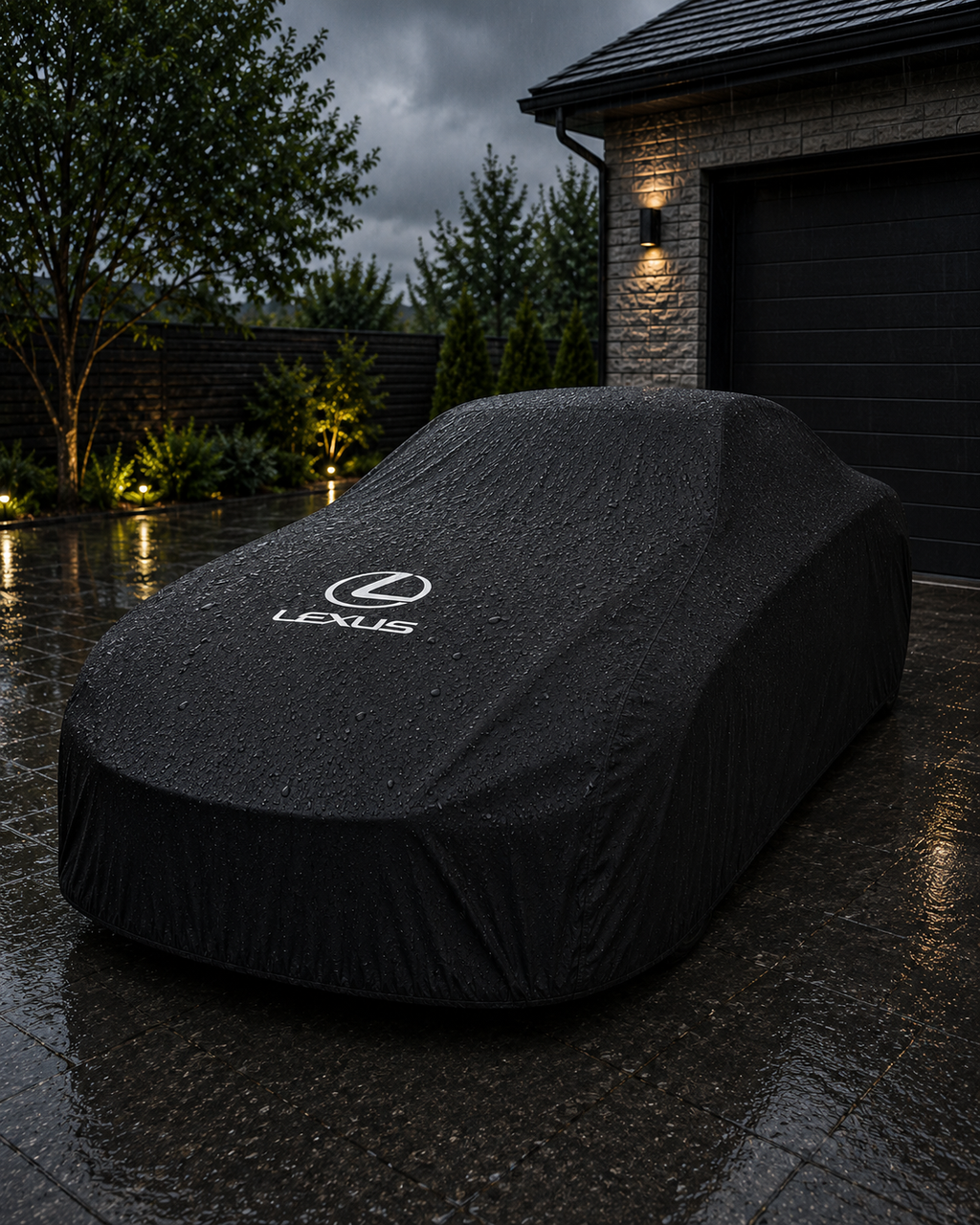 Lexus Waterproof Outdoor Car Cover - Black