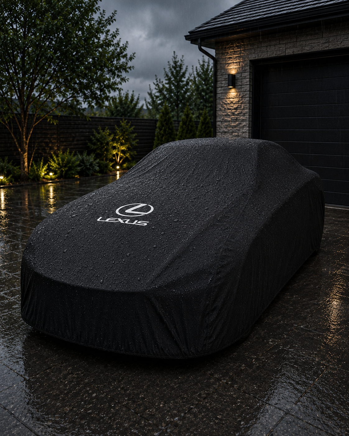 Lexus Waterproof Outdoor Car Cover - Black
