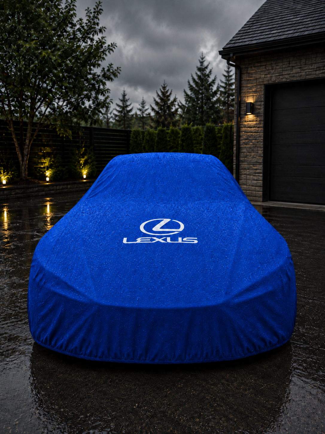 Lexus Waterproof Outdoor Car Cover - Blue