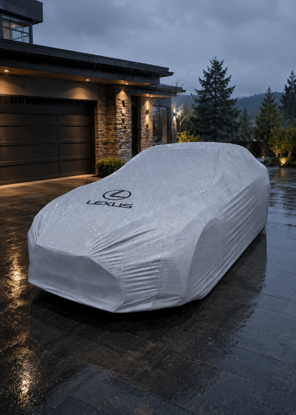 Lexus Waterproof Outdoor Car Cover - Gray
