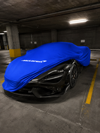 McLaren car cover blue