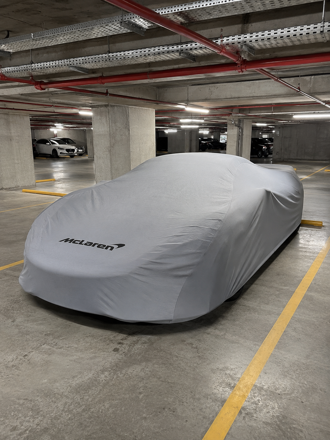 McLaren car cover gray