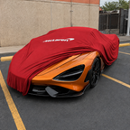 McLaren car cover red