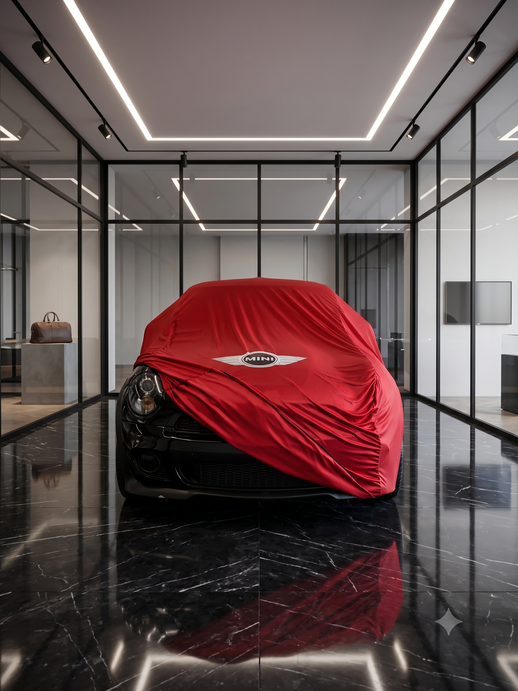 MINI premium car cover, red